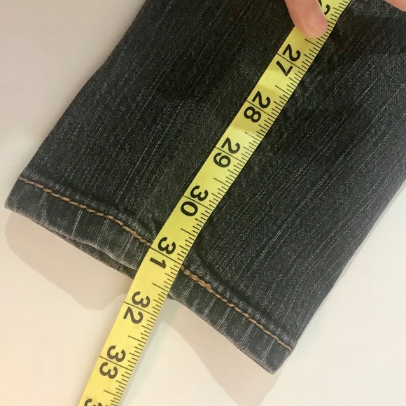 Nine West Sunset Skinny Gray Tone Studded Jeans - Picture 4 of 7